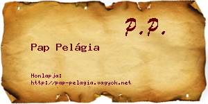 Pap Pelágia névjegykártya